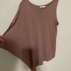 Gilded Intent Dusty Mauve Sleeveless Swing Tank